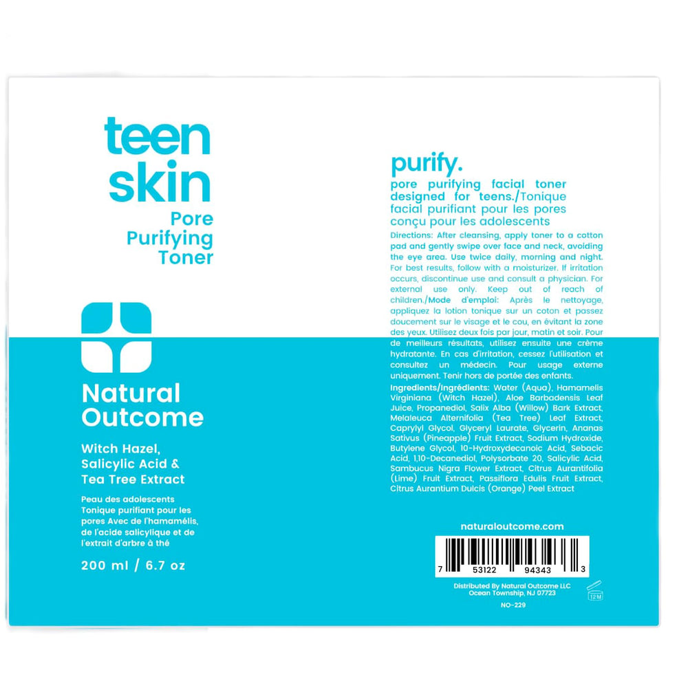 Natural Outcome Acne Toner proudly made in the USA.