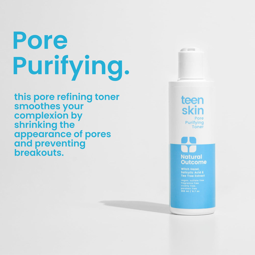 Natural Outcome Acne Toner pump dispenser for easy daily use.