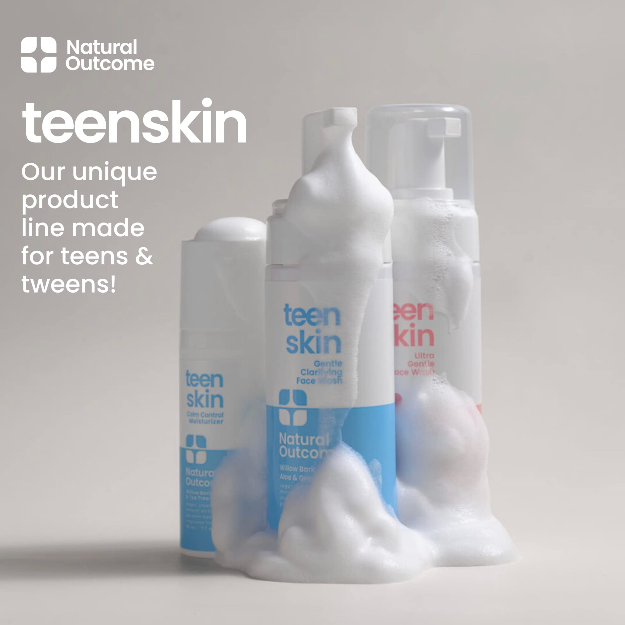 Natural Outcome uses aloe, chamomile, and tea tree for soothing botanical cleansing.