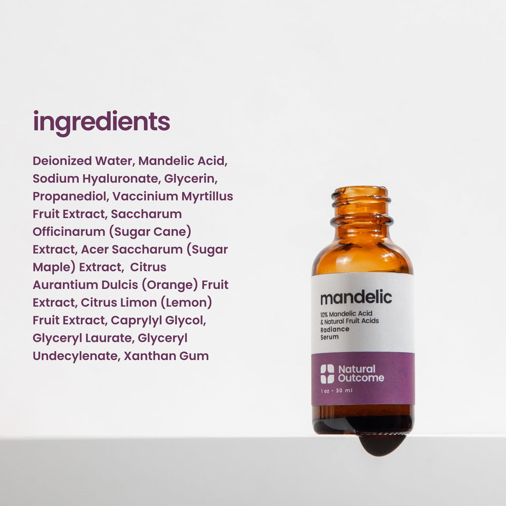 Natural Outcome Mandelic Acid Serum is made in USA, cruelty-free.