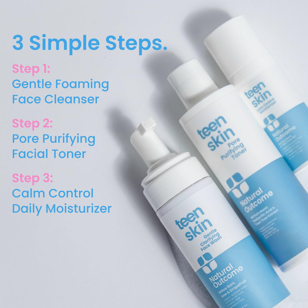 Natural Outcome Teen Skin Face Wash made in USA—high-quality, non-toxic skincare for teens.