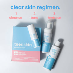 Natural Outcome Teen Skin foam cleanser close-up for teen acne-prone skin