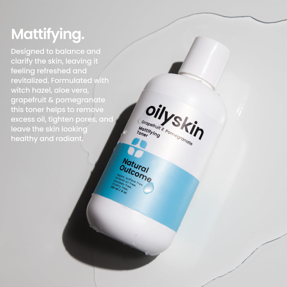 Natural Outcome Toner Witch Hazel closeup communicates clarity and oil control