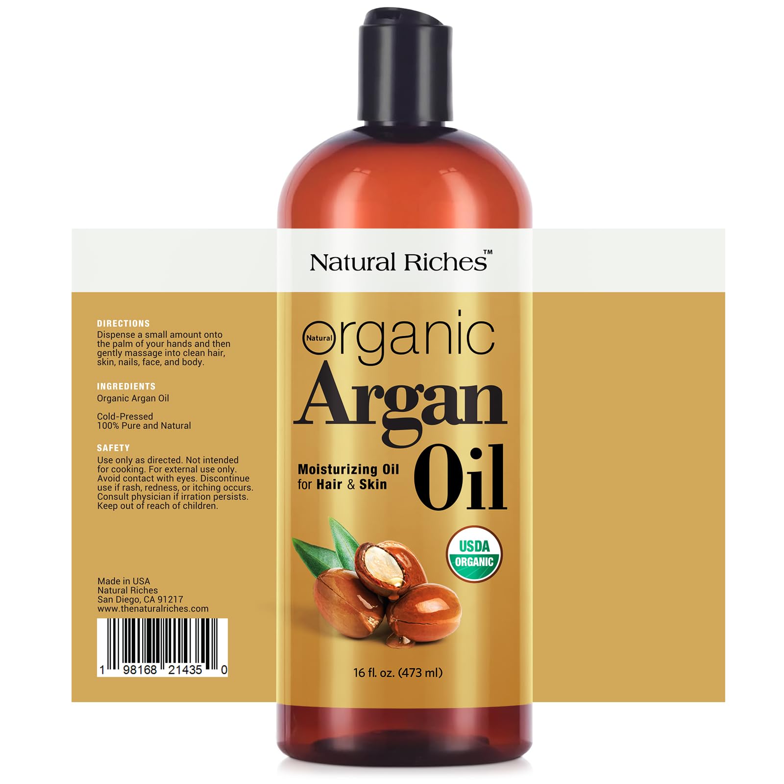 Natural Riches Argan Oil for face care delivers hydration and a supple complexion