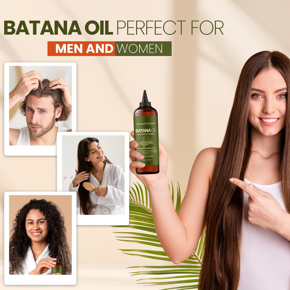 Natural Riches Batana Oil leave-in style-ready finish for frizz control.