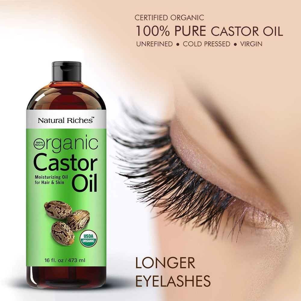 Natural Riches castor oil supports dandruff management and scalp care.