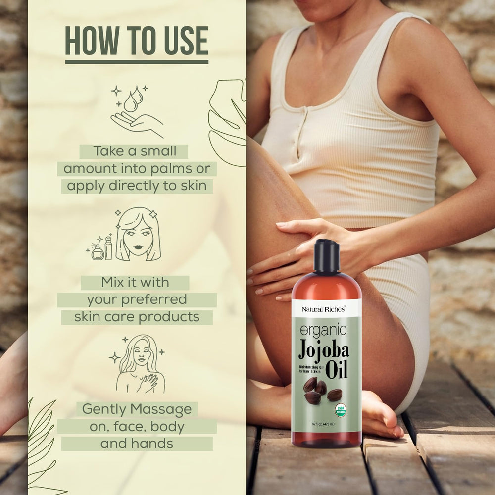 Natural Riches Jojoba Oil for nails and cuticles in nail care routine