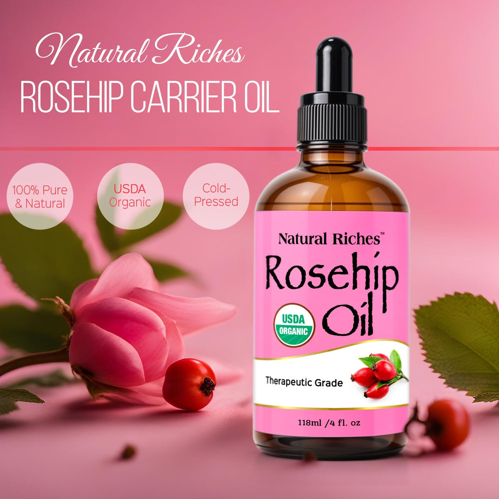 Natural Riches Rosehip Seed Oil for nails and cuticle care