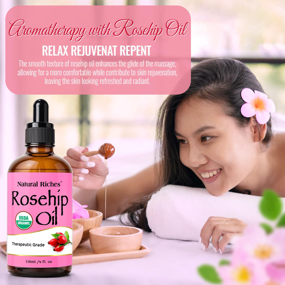 Natural Riches Rosehip Seed Oil texture is light and fast-absorbing