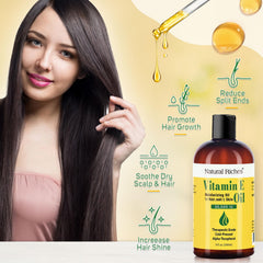 Natural Riches Vitamin E Oil on face for rejuvenating skin texture