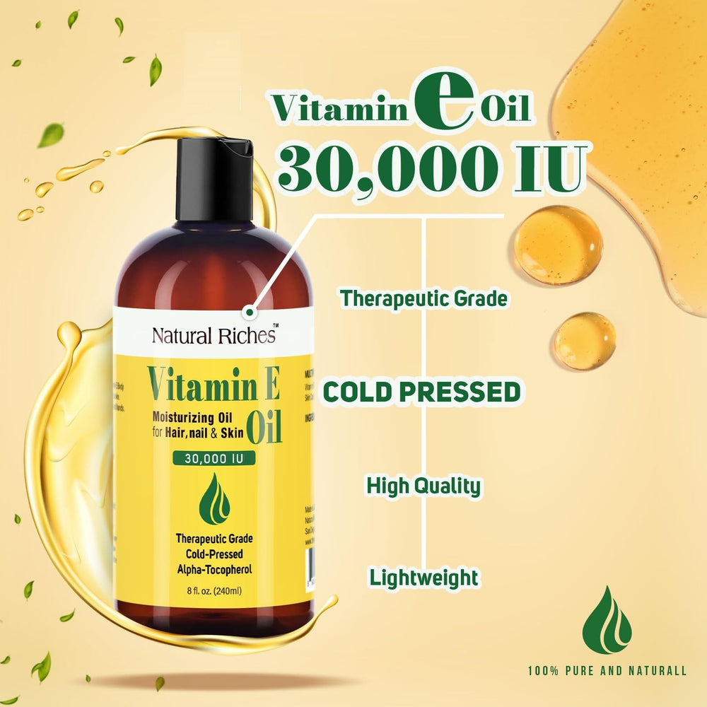 Natural Riches Vitamin E Oil on scars for gentle nourishment and glow