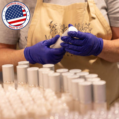 NATURALLY LINDA Wild Yam Cream being applied to the abdomen area.