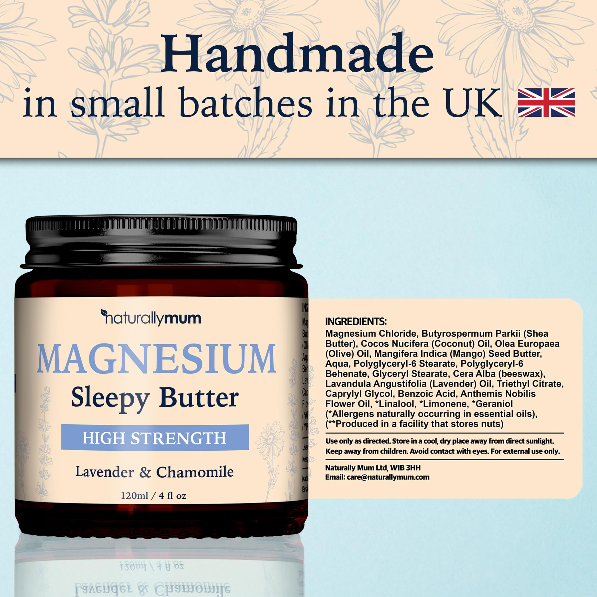 NaturallyMum Magnesium Butter cruelty-free packaging, eco-friendly and recyclable