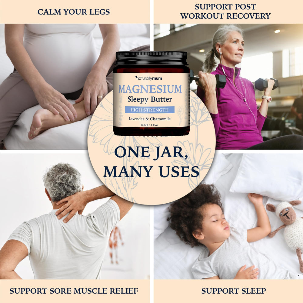 NaturallyMum Magnesium Butter hand-application, smooth rub-in for daily self-care