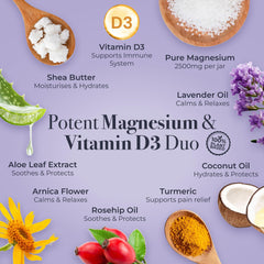 NaturallyMum magnesium cream being applied to palms for quick rub-in