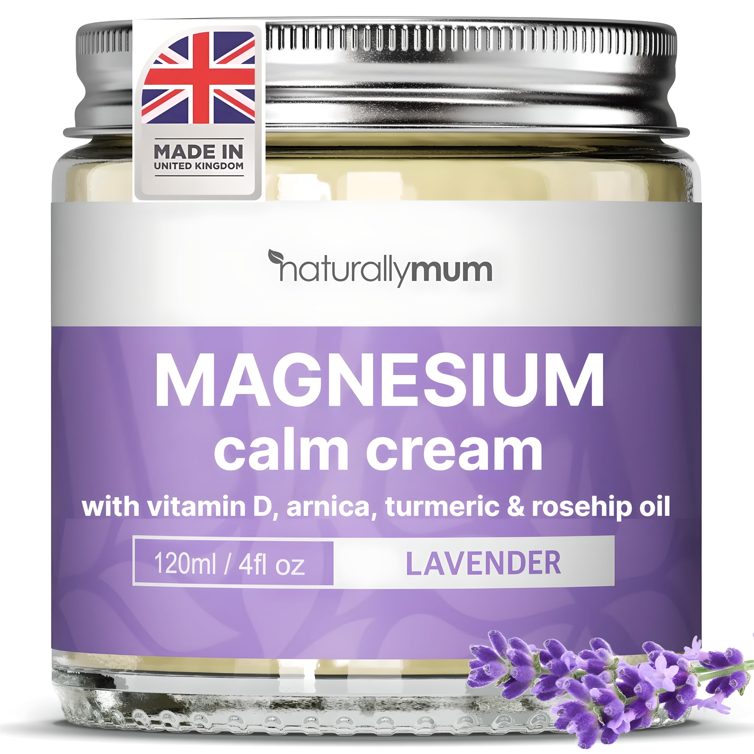 NaturallyMum Magnesium Cream bottle for soothing daily skin care