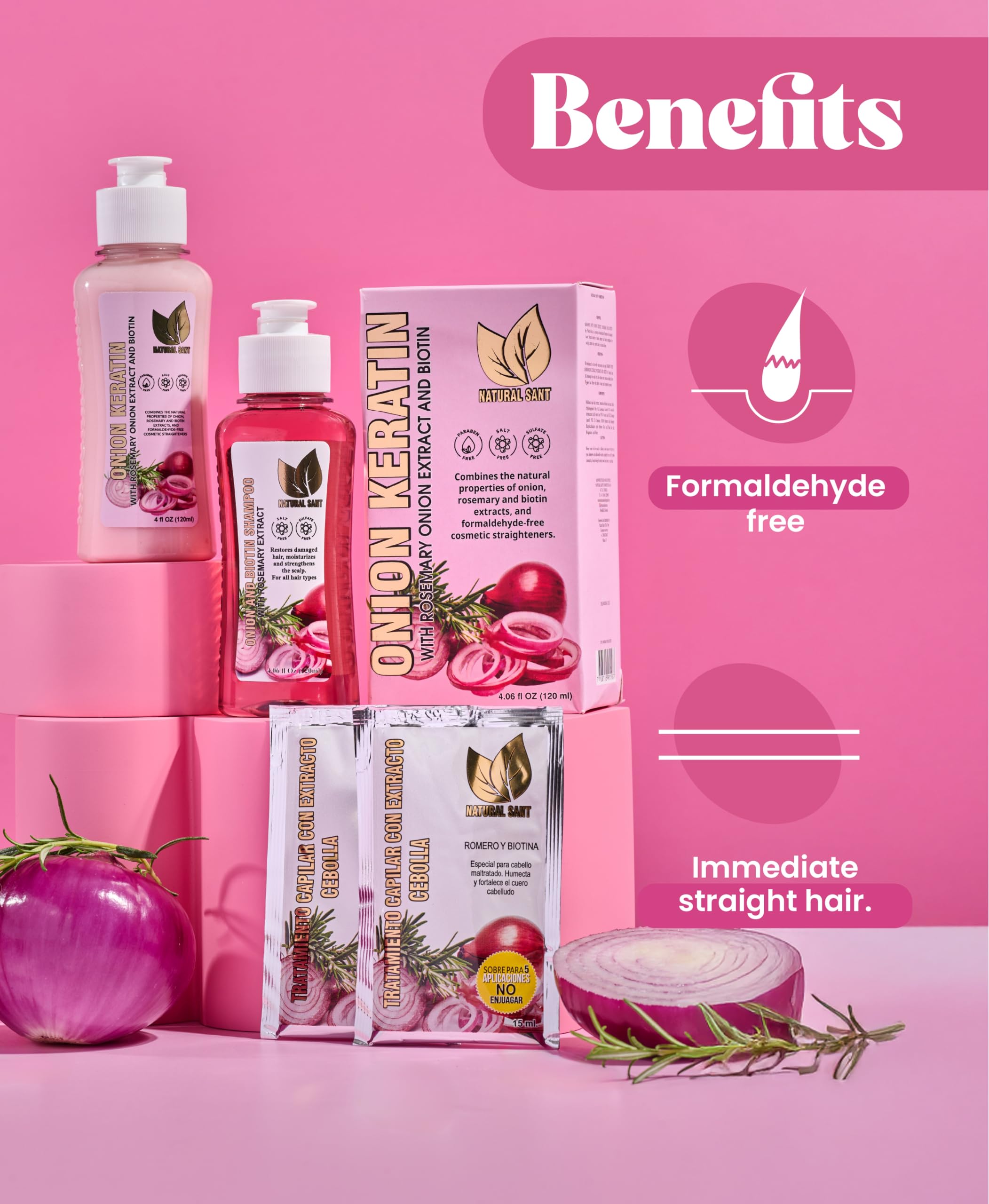 Natural Sant use routine hair care steps for home styling.