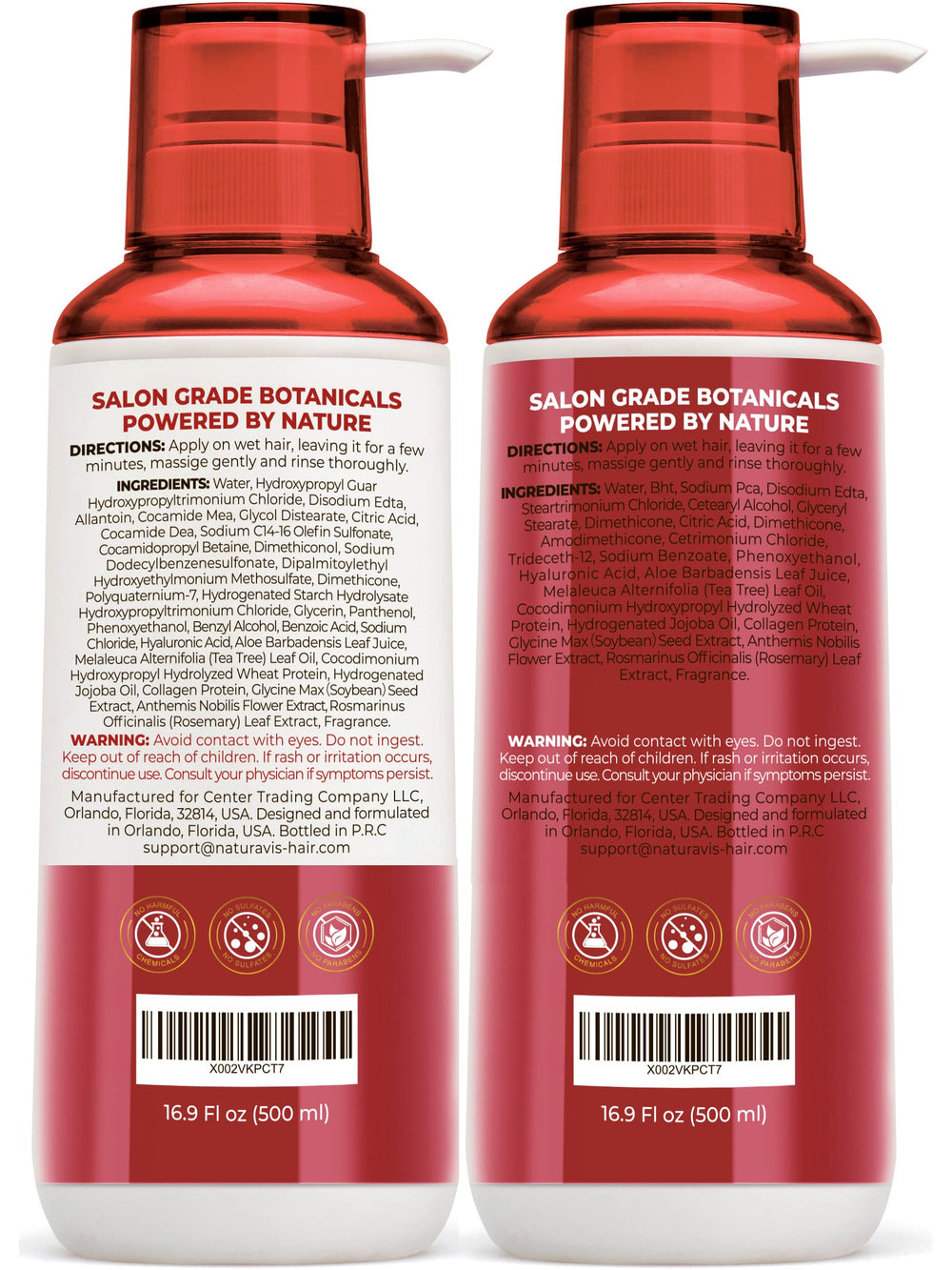 NATURAVIS daily-use bottle on a bathroom shelf implies a sulfate-free cleansing routine.