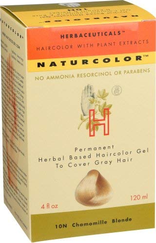 Naturcolor Chamomile Blonde colorant tube enables precise shade mixing for customization.