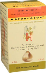 Naturcolor Chamomile Blonde colorant tube enables precise shade mixing for customization.