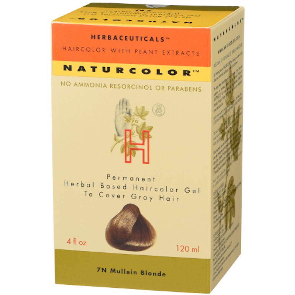 Naturcolor Mullein Blonde packaging shown for at-home color touch-ups.