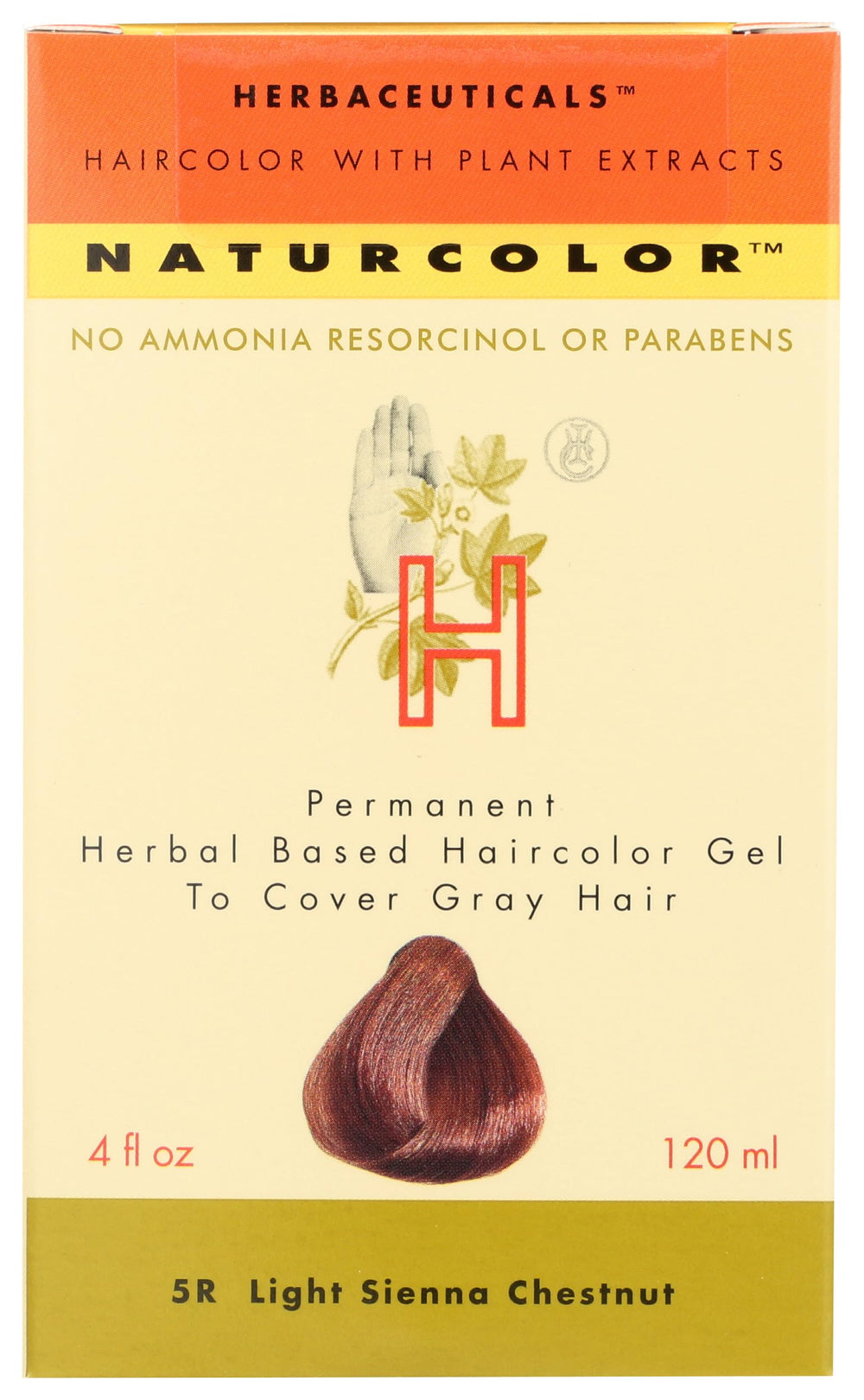 Naturcolor light sienna chestnut open box contents for at home dye kit