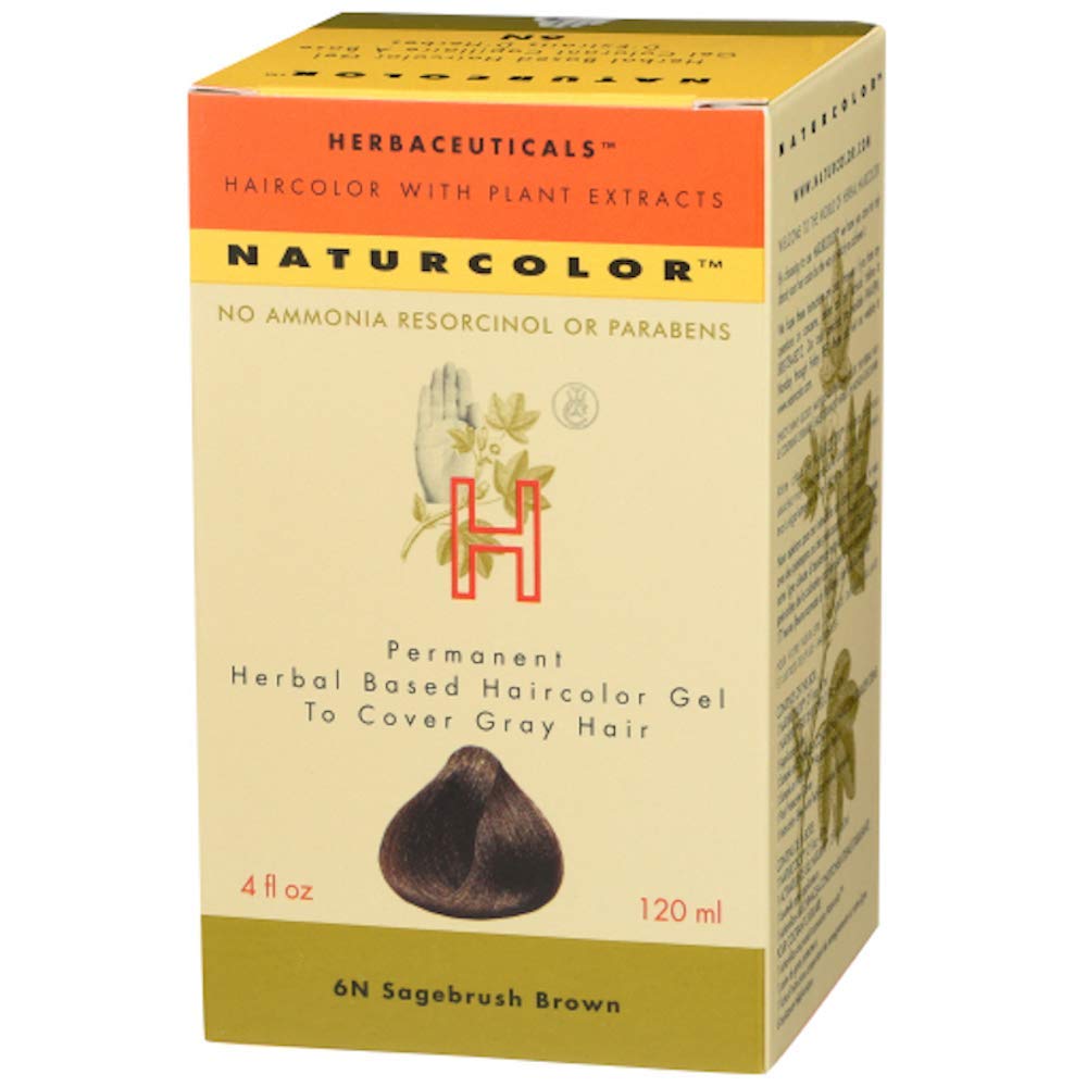 Naturcolor Sagebrush Brown box front shows natural-looking at-home color option.