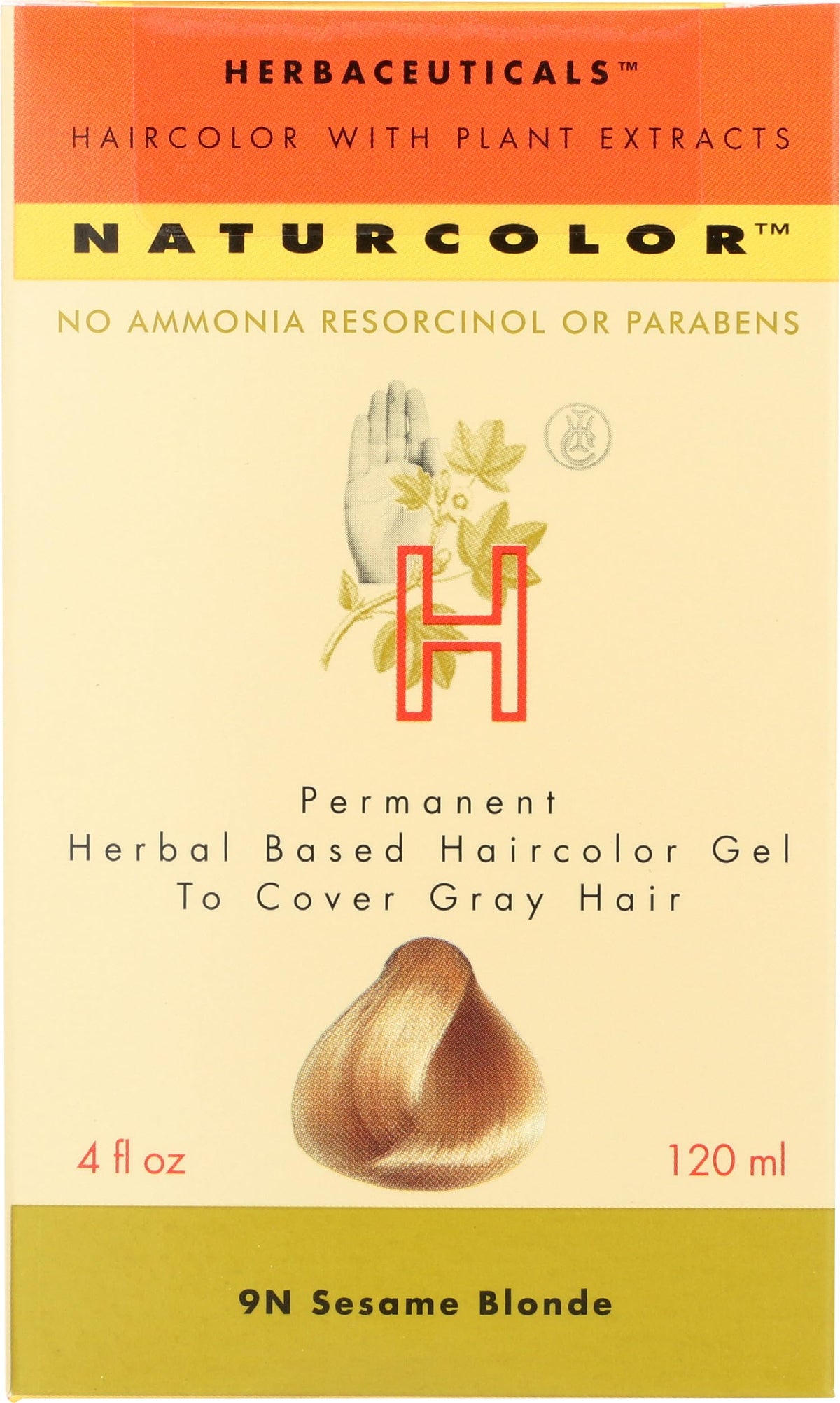 Naturcolor sesame blonde color-application shows easy dye application for home use
