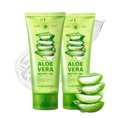 Nature Republic Aloe Vera Watery Gel 2-pack front view for quick hydration.