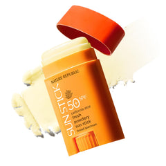 Nature Republic California Aloe Sun Stick packaging demonstrates on-the-go SPF protection