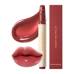 Nature Republic Honey Melting Lip 05 Plum texture for smooth, hydrated color
