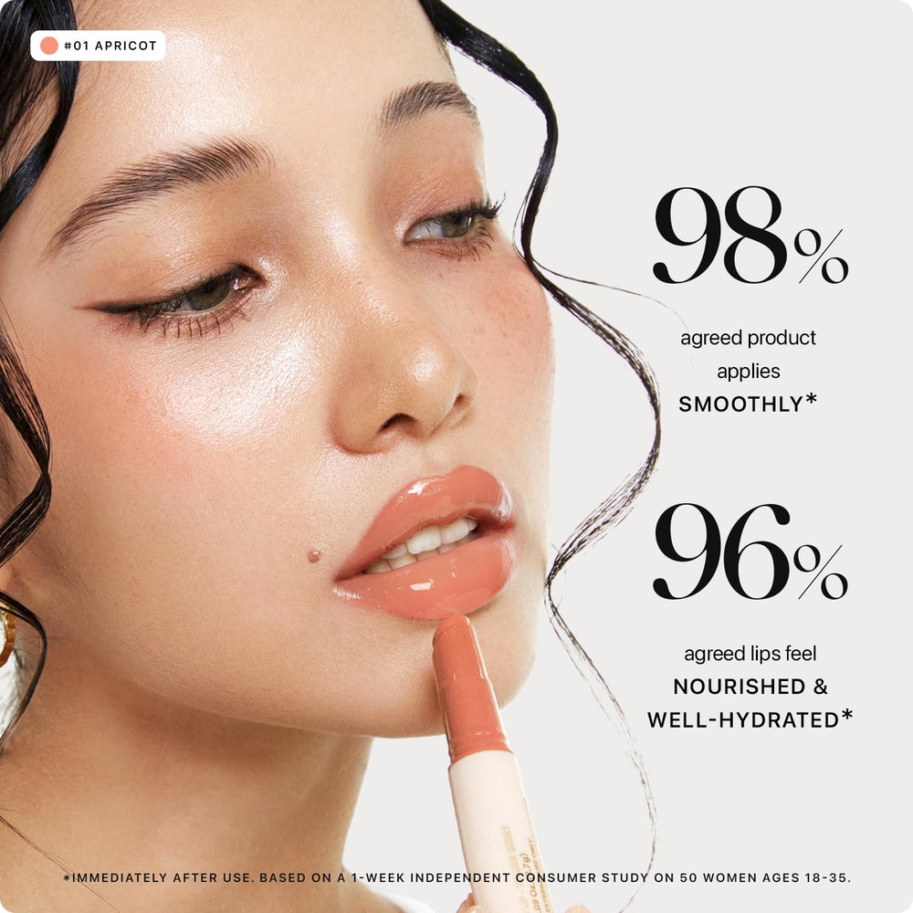 Nature Republic Honey Melting Lip Apricot swatch with sheer tint