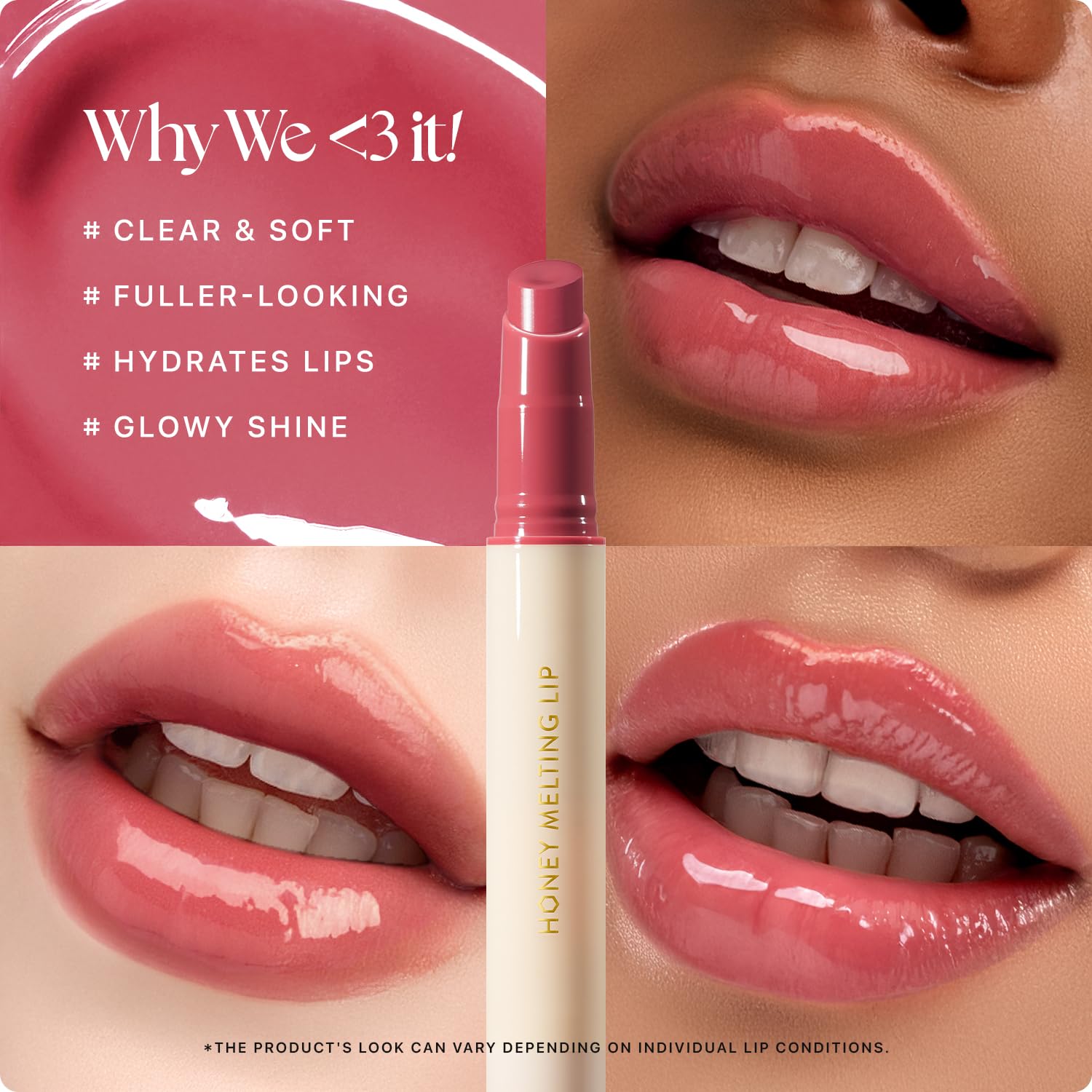 Nature Republic Honey Melting Lip Berry glossy finish with rich color.