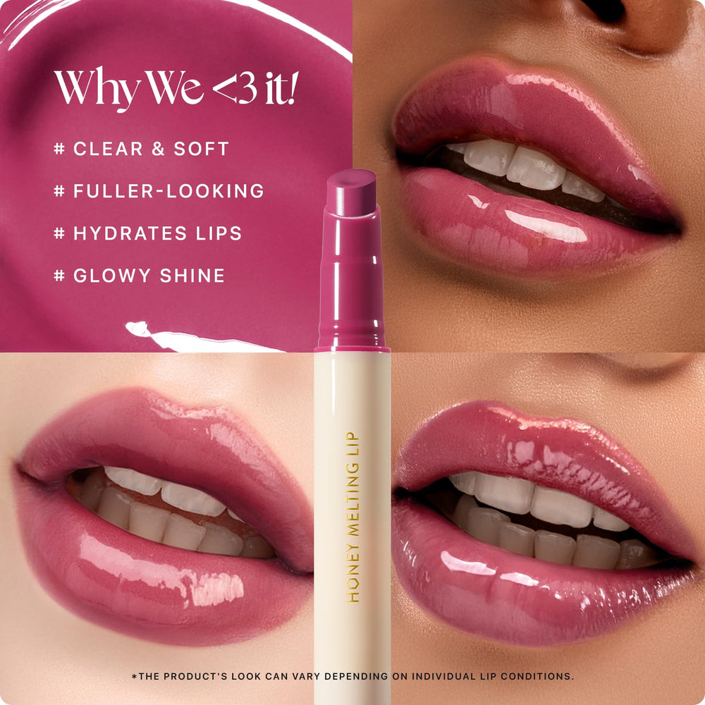 Nature Republic Honey Melting Lip Grape close-up shows dewy, glossy finish.