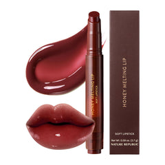 Nature Republic Honey Melting Lip Plumping Berry Chill bottle closeup showing glow