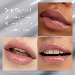 Nature Republic Honey Melting Lip Plumping gloss-on-application on lips