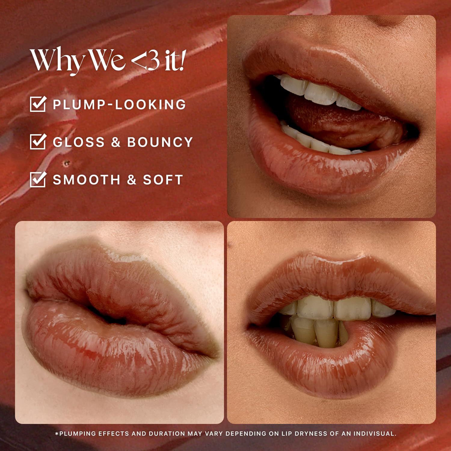 Nature Republic Labial Miel Derretida, muestra de color nutriente para labios.