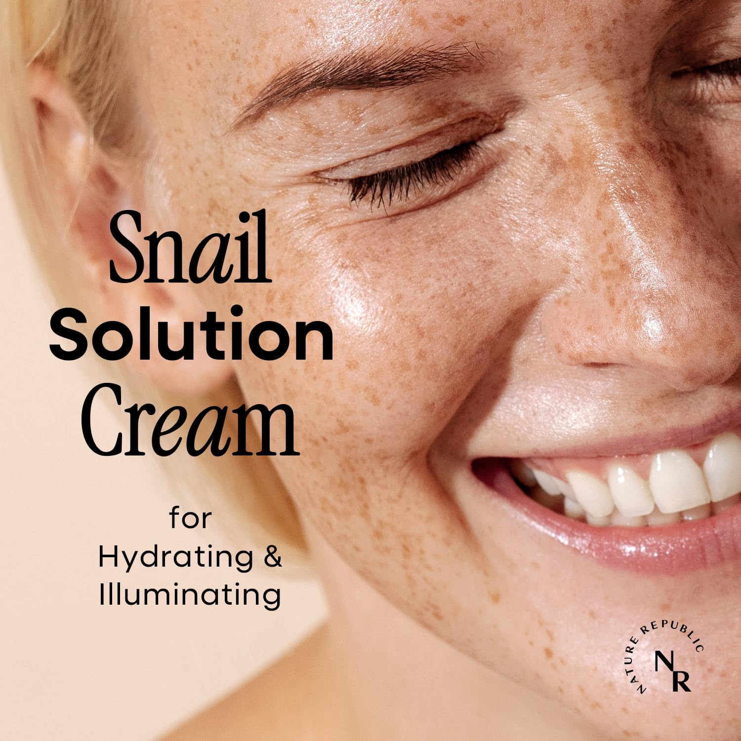 Nature Republic Snail Mucin Cream texture closeup illustrating ultra-light absorption