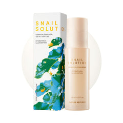 Nature Republic Snail Mucin Emulsion bottle pump delivers lightweight hydration for radiant skin