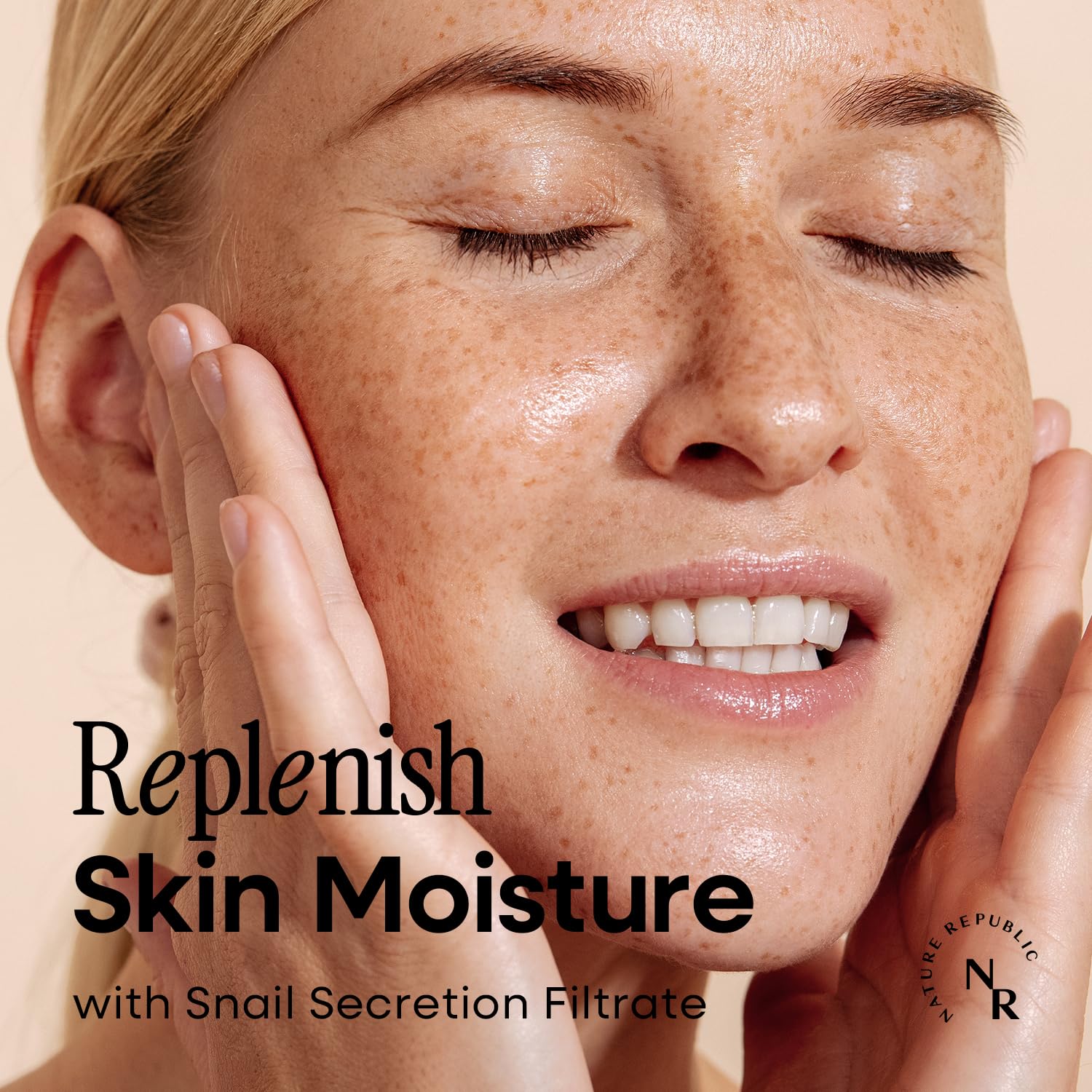 Nature Republic Snail Mucin Emulsion ingredients chart highlights centella and madecassoside soothing support