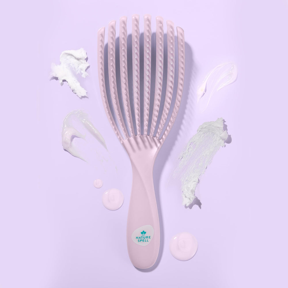 Nature Spell FlexiFlow brush offers easy hair removal for a hygienic brushing routine