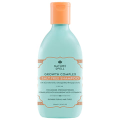 Nature Spell Hair Growth Shampoo bottle highlights a sulfate-free formula for healthier hair