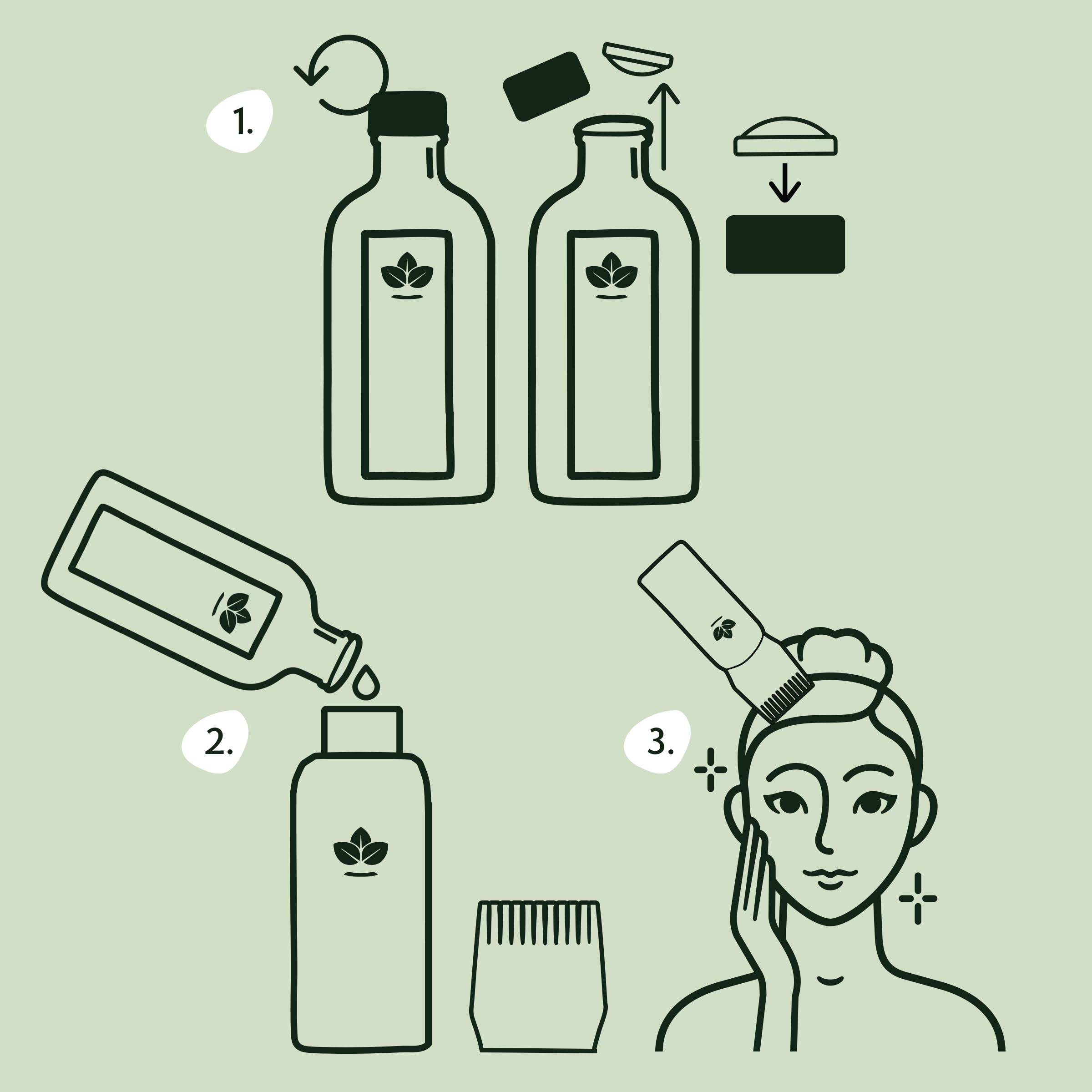 Nature Spell Rosemary Oil on hair strands to moisturize and smooth dry areas.