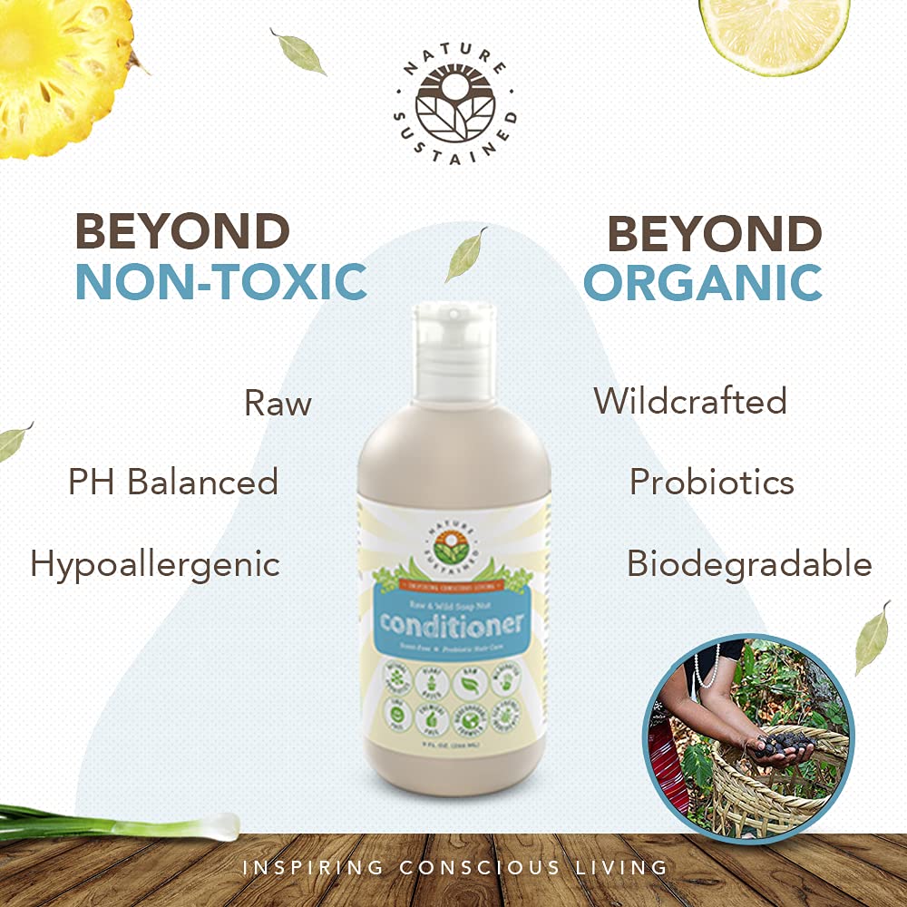Nature Sustained probiotics and wildcrafted ingredients emphasize scalp nourishment.