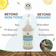 Nature Sustained probiotics and wildcrafted ingredients emphasize scalp nourishment.