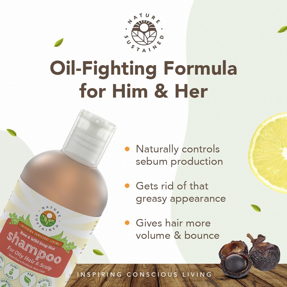 Nature Sustained probiotic ingredients visual spotlights scalp balance potential.