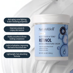 Nature Well micro-encapsulated retinol delivery for improved absorption on skin.