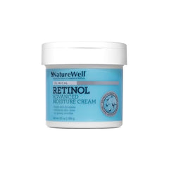 Nature Well Retinol Advanced Moisture Cream body-application swatch demonstrates all-over moisturization with a non-greasy finish.
