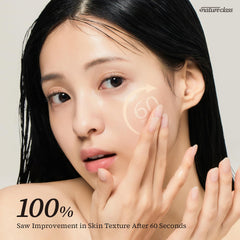 Natureclass R60 one-minute-purifying-reset reveals a cleaner complexion after rinse.