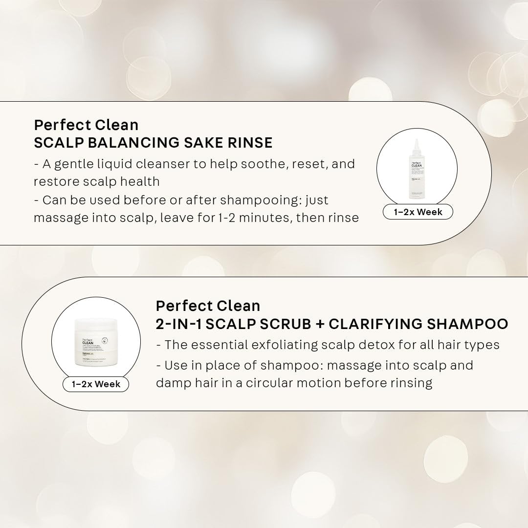 NatureLab.TOKYO Perfect Clean scalp scrub texture closeup for gentle exfoliation.